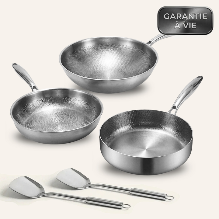 Ensemble de Casseroles en Titane Pro