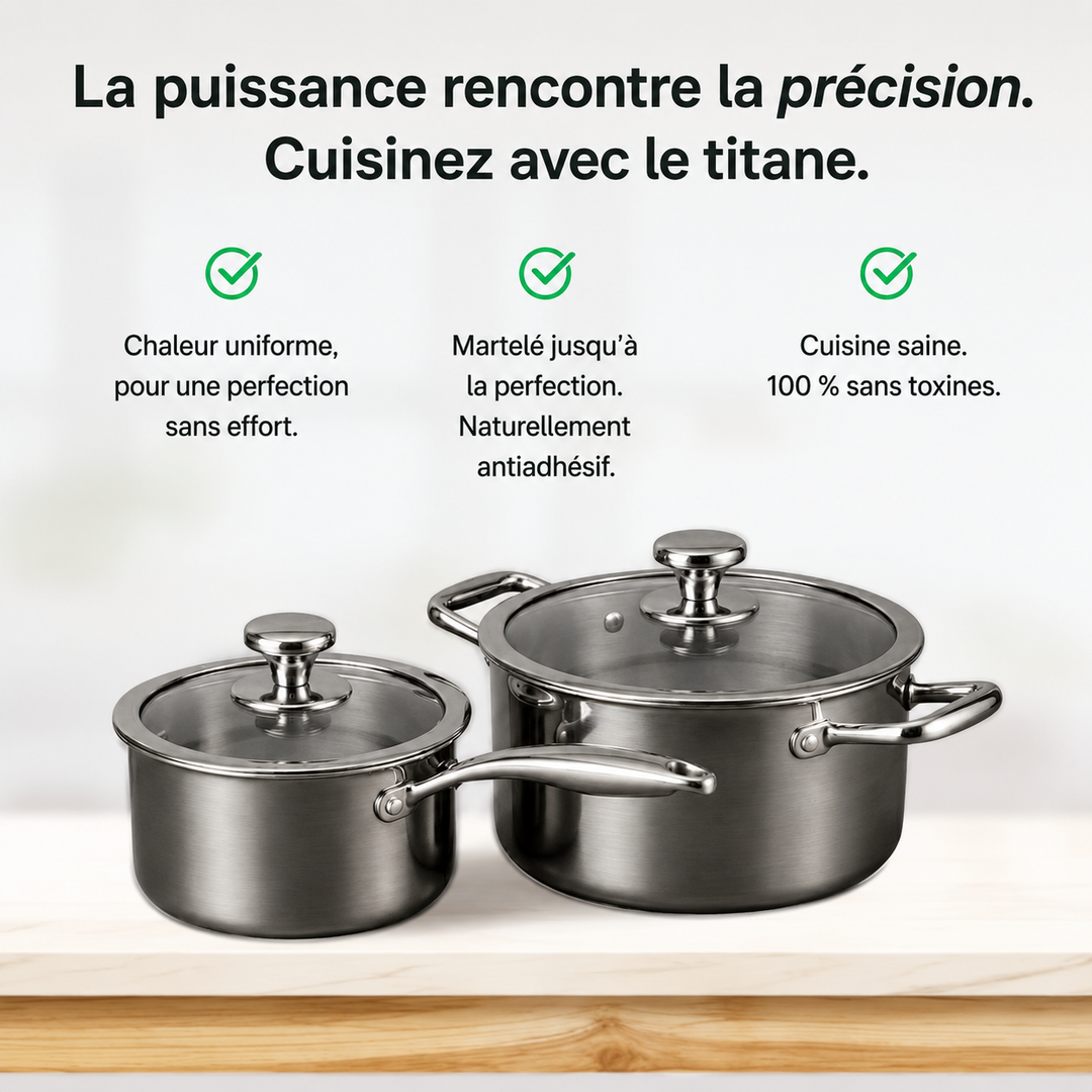 Casserole en Titane