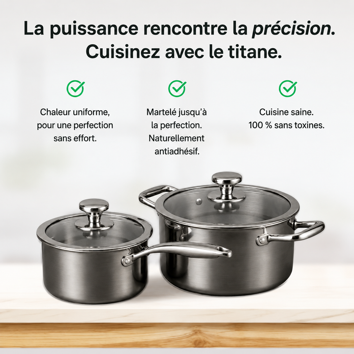 Casserole en Titane